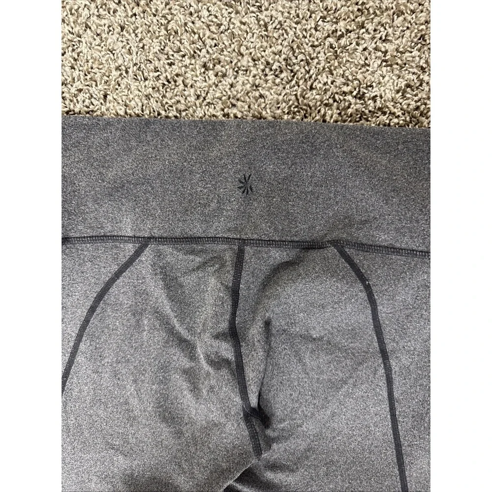 Athleta Leggings Size M Flare Yoga Pants High Rise Activewear Gray
